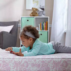 Matelas de berceau imperméable et matelas de lit de tout-petit Sealy Ortho Rest – Rose : Housse en vinyle, hypoallergénique, ultra-ferme, épaisseur de 13,3 cm