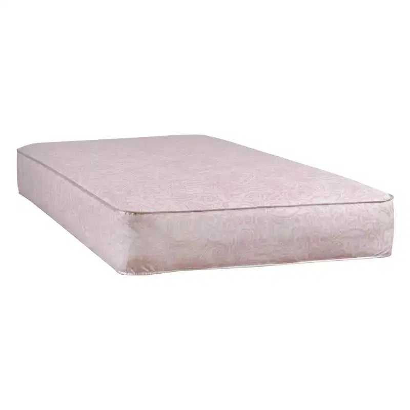 Matelas de berceau imperméable et matelas de lit de tout-petit Sealy Ortho Rest – Rose : Housse en vinyle, hypoallergénique, ultra-ferme, épaisseur de 13,3 cm