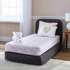 Matelas de berceau imperméable et matelas de lit de tout-petit Sealy Ortho Rest – Rose : Housse en vinyle, hypoallergénique, ultra-ferme, épaisseur de 13,3 cm