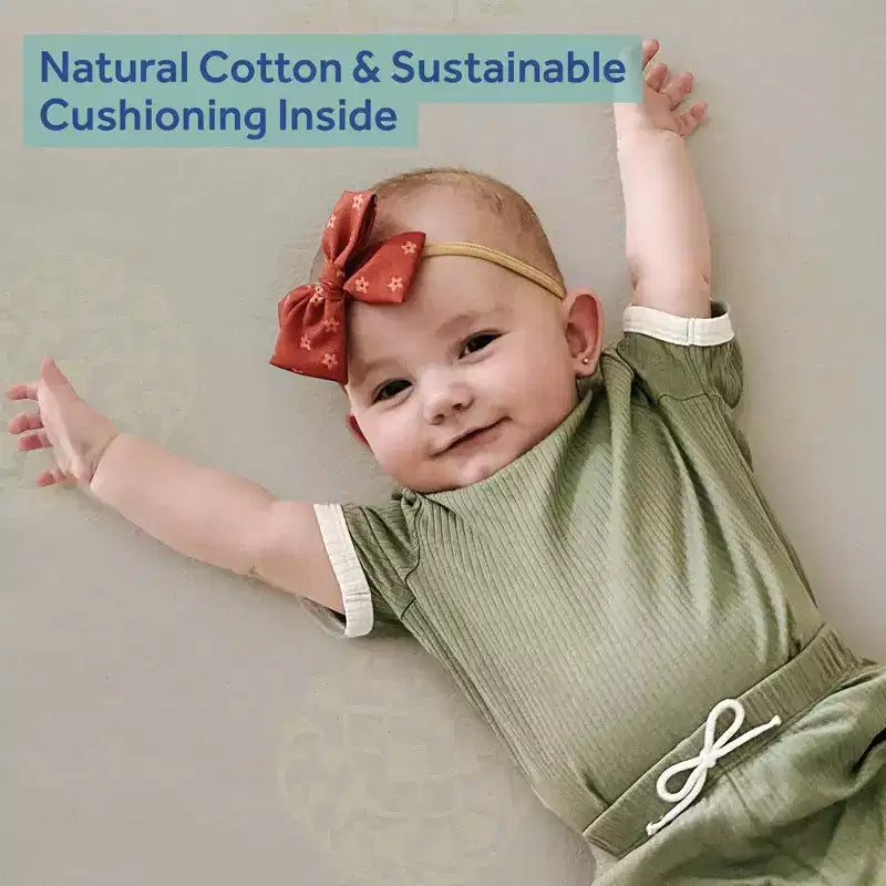 Matelas de lit de bébé et de tout-petit Sealy Cotton Cozy Rest 2 étapes : hypoallergénique, housse imperméable, sensation de fermeté, épaisseur de 14 cm