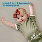 Matelas de lit de bébé et de tout-petit Sealy Cotton Cozy Rest 2 étapes : hypoallergénique, housse imperméable, sensation de fermeté, épaisseur de 14 cm