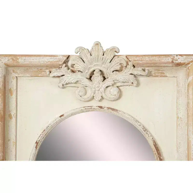 Miroir Mural en Bois Sculpté Floral Acanthe Lot de 4 Marron - Olivia & May : Carré Décoratif Vintage Aucun Assemblage Requis