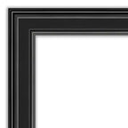 Miroir de porte pleine longueur sans biseau 20"x54" Ridge Black - Amanti Art : à suspendre sur la porte, aucun assemblage requis