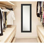 Miroir de porte pleine longueur sans biseau 20"x54" Ridge Black - Amanti Art : à suspendre sur la porte, aucun assemblage requis