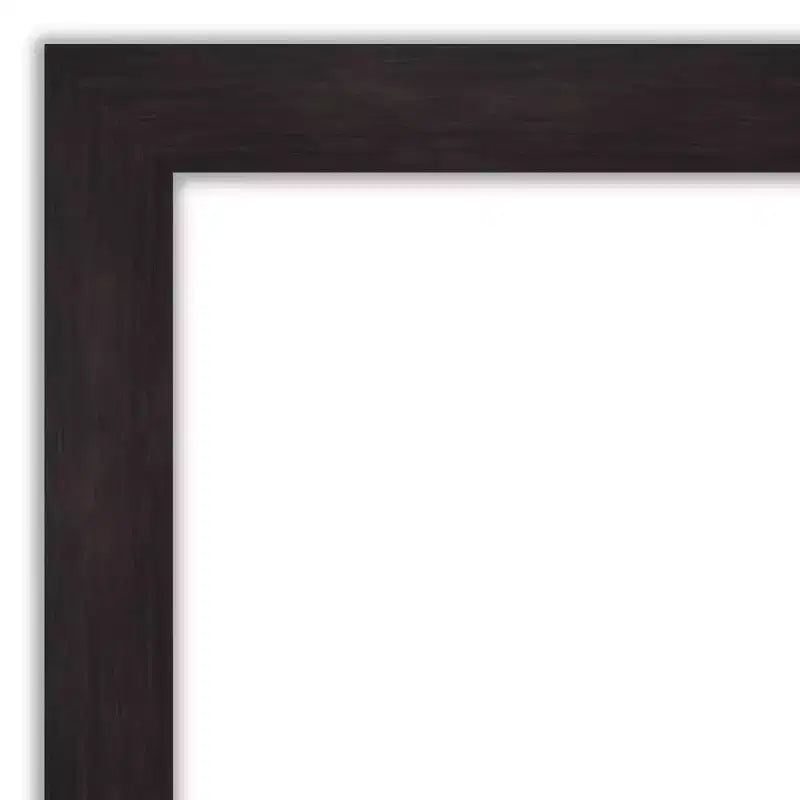 Miroir mural non biseauté Amanti Art 44x33" expresso : Décoration moderne, matériel de fixation inclus