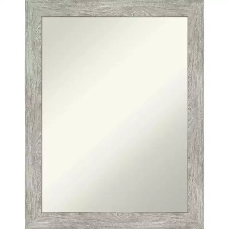 22" x 28" Non-Beveled Dove Narrow Wall Mirror for Bathroom Vanity - Amanti Art