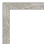 Miroir mural étroit non biseauté pour meuble-lavabo, 22 po x 28 po, couleur Dove - Amanti Art