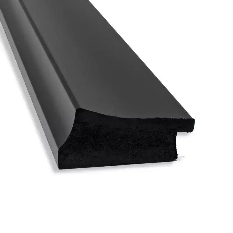 Miroir mural étroit Amanti Art 32" x 26" sans biseau Grand Black