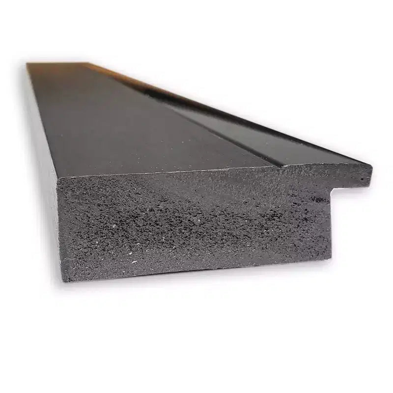Miroir mural de salle de bain noir tuxedo sans biseau 41" x 29" - Amanti Art : Rectangulaire moderne, cadre en polystyrène, à fixer au mur