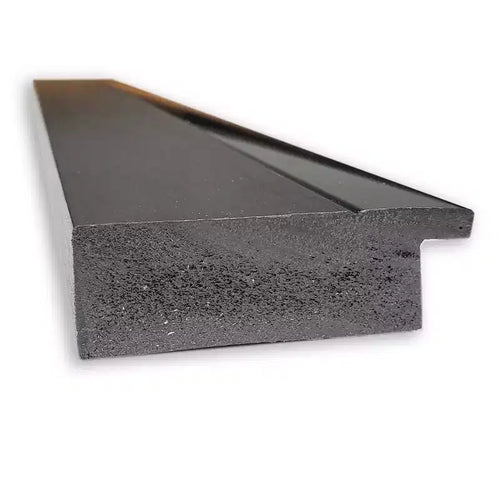 Miroir mural de salle de bain noir tuxedo sans biseau 41" x 29" - Amanti Art : Rectangulaire moderne, cadre en polystyrène, à fixer au mur