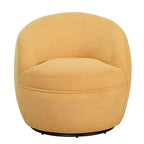 Fauteuil baril pivotant Roundhill Furniture Galleria 360 en similicuir sherpa