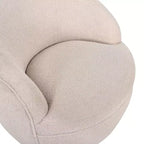 Fauteuil baril pivotant Roundhill Furniture Galleria 360 en similicuir sherpa