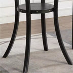 Table de bar ronde 36" Biony de Roundhill Furniture avec garniture cloutée, espresso