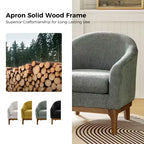 Fauteuil Kiian Boucle avec pieds en bois massif | HULALA HOME