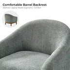 Fauteuil Kiian Boucle avec pieds en bois massif | HULALA HOME