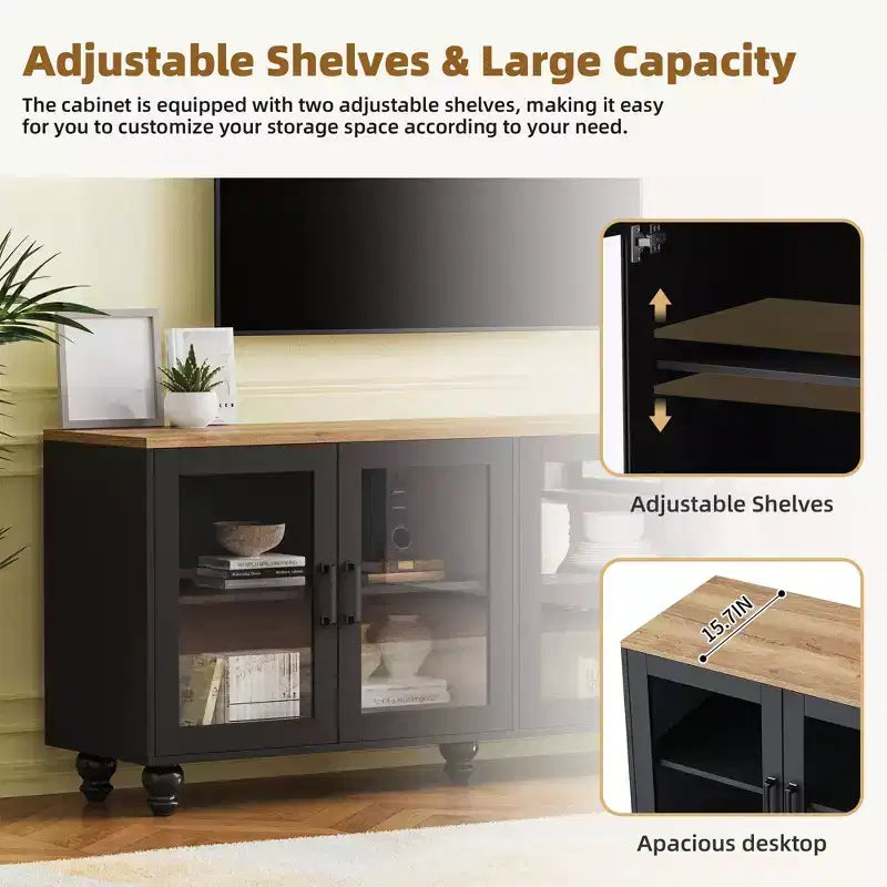 Meuble TV mural 3 pièces, centre de divertissement avec étagères pour téléviseurs jusqu'à 70 pouces, meuble console média avec tiroirs pour salon et chambre