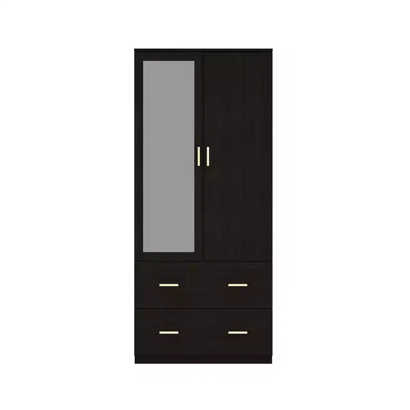 Organisateur de vêtements Famapy multi-rangements avec miroir et tringles de suspension