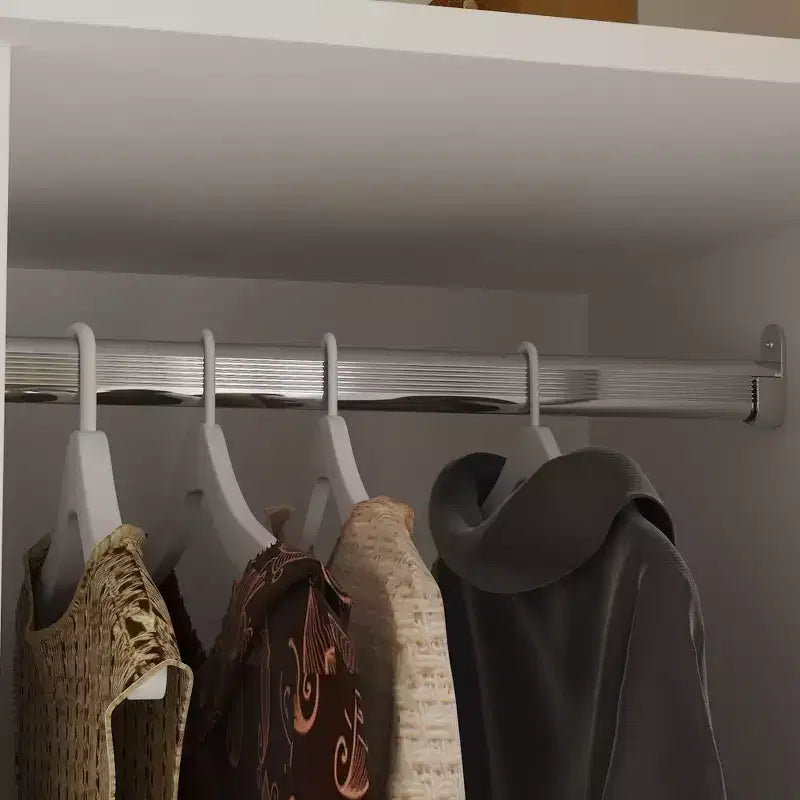 Organisateur de vêtements Famapy multi-rangements avec miroir et tringles de suspension