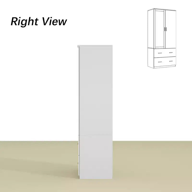 Organisateur de vêtements Famapy multi-rangements avec miroir et tringles de suspension