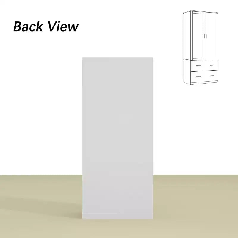 Organisateur de vêtements Famapy multi-rangements avec miroir et tringles de suspension