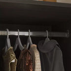 Organisateur de vêtements Famapy multi-rangements avec miroir et tringles de suspension