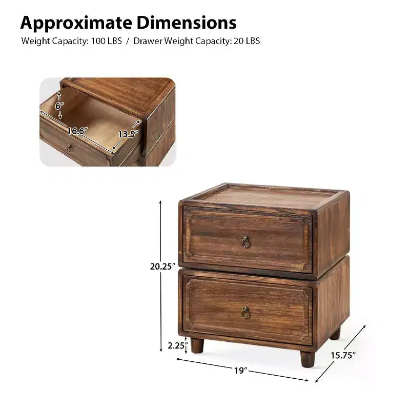 Oddone 2 - Table de chevet à tiroir au design modulaire | ART OF LIVING DESIGNS