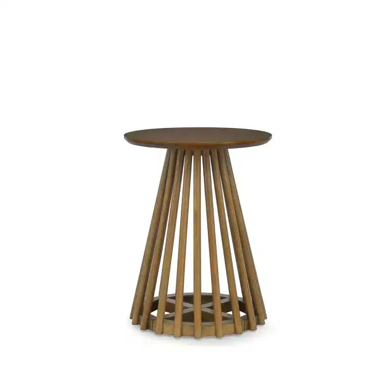 Table basse ronde en bois AndMakers de 40 cm