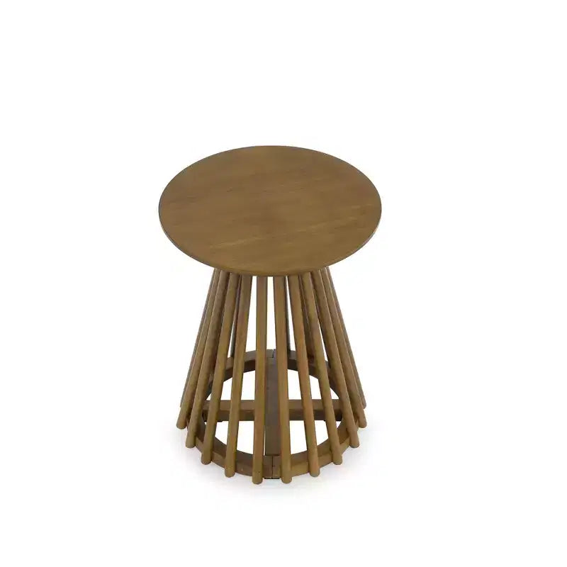 Table basse ronde en bois AndMakers de 40 cm