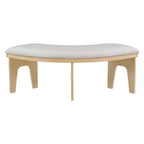 Ensemble de salle à manger rond 5 pièces Whisen Rustic Charm avec 3 chaises rembourrées et un banc incurvé pour salle à manger, cuisine