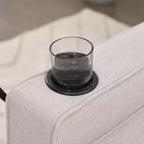 Canapé convertible en forme de L HYLEORY avec lit gigogne, canapé-lit avec méridienne réversible pour salon, appartement,, chambre, bureau