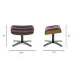 Jennifer Taylor Home, Cuir Chocolat Baja