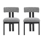Chaises de salle à manger rembourrées Christopher Knight Home Astura à cadre en fer (lot de 2)