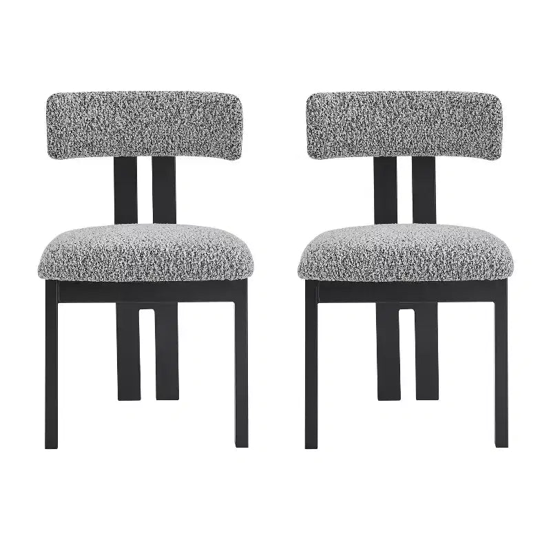 Chaises de salle à manger rembourrées Christopher Knight Home Astura à cadre en fer (lot de 2)