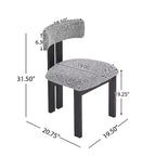 Chaises de salle à manger rembourrées Christopher Knight Home Astura à cadre en fer (lot de 2)