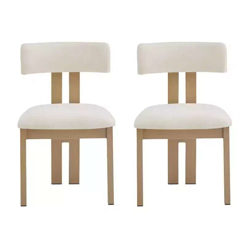 Chaises de salle à manger rembourrées Christopher Knight Home Astura à cadre en fer (lot de 2)