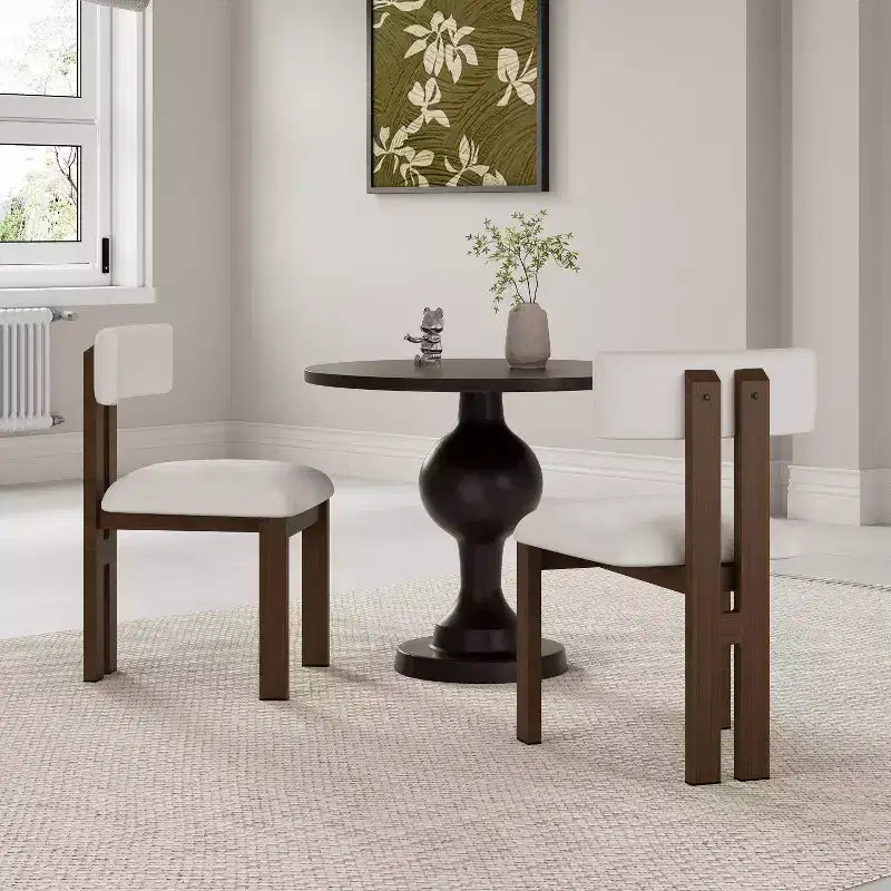 Chaises de salle à manger rembourrées Christopher Knight Home Astura à cadre en fer (lot de 2)