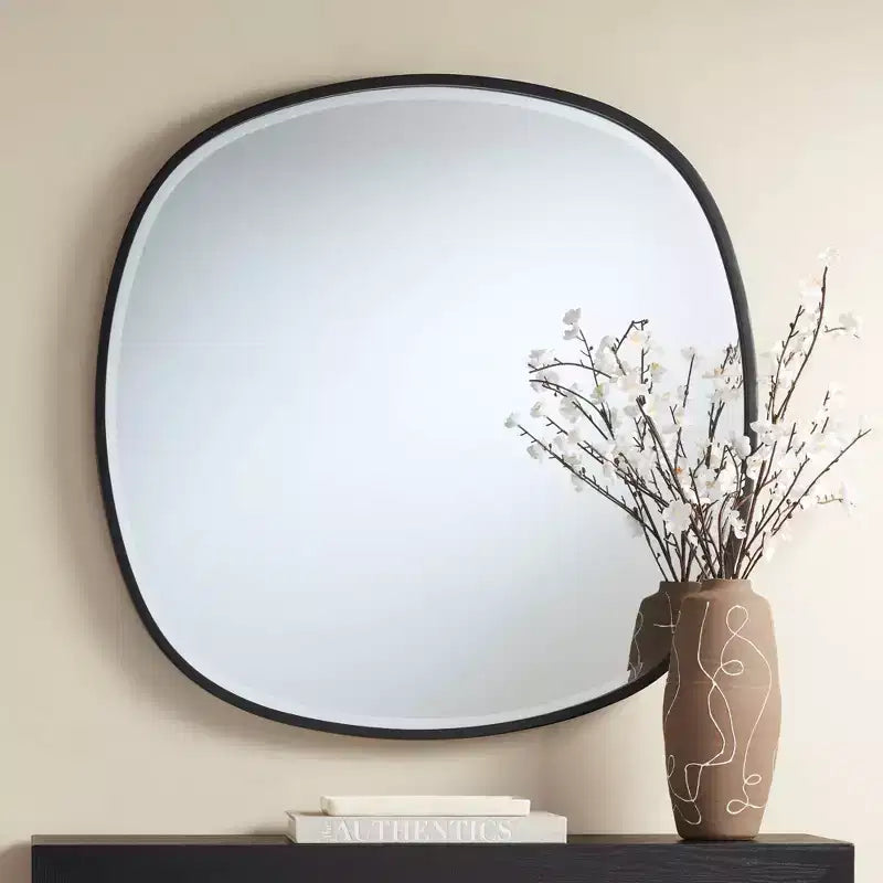Miroir mural Uttermost Webster 34, cadre noir