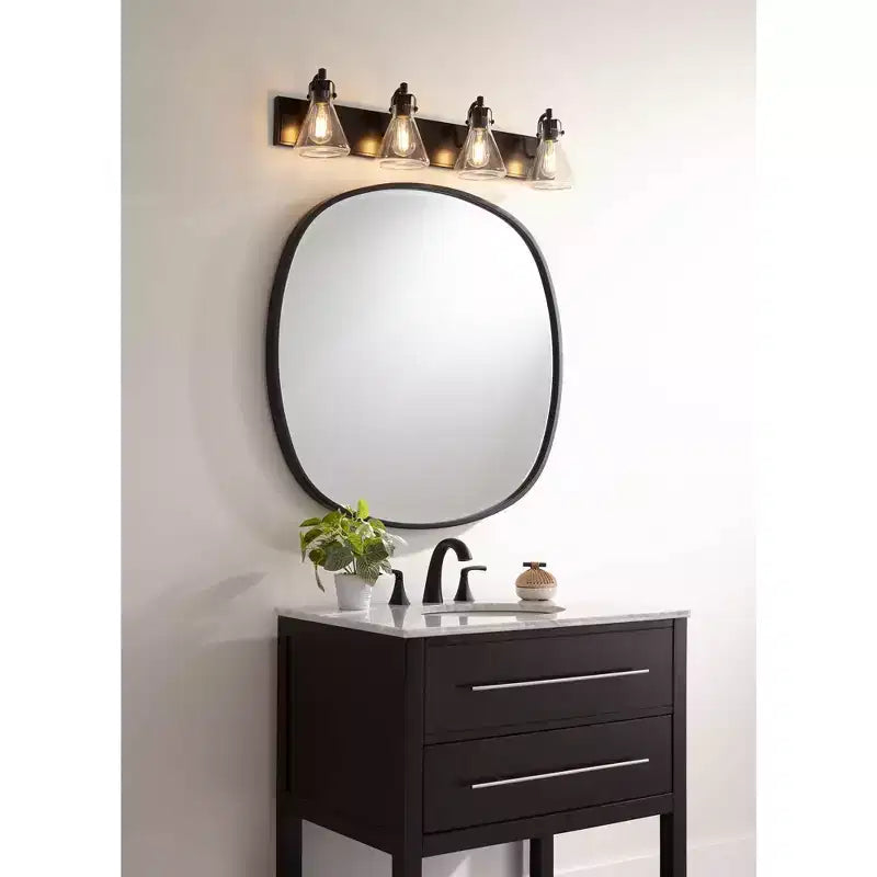 Miroir mural Uttermost Webster 34, cadre noir