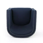 Fauteuil pivotant contemporain en tissu Leily de GDFStudio