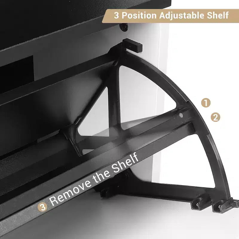 Meuble à chaussures, Meuble de rangement pour chaussures avec 3 tiroirs basculants, Organisateur de chaussures autonome avec pieds, 47"
