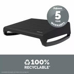 Repose-pieds ergonomique Fellowes Bretya, 100016562, Noir