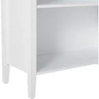 Bibliothèque en bois blanc à 4 étagères Kings Brand Furniture