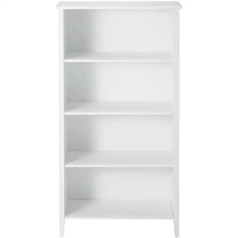 Bibliothèque en bois blanc à 4 étagères Kings Brand Furniture