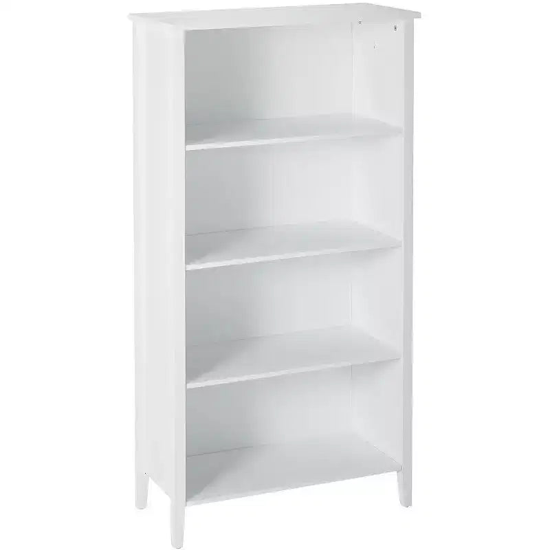 Bibliothèque en bois blanc à 4 étagères Kings Brand Furniture
