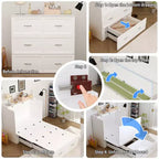 Poulie mobile inférieure pour lit escamotable Famapy White avec douille robuste et durable
