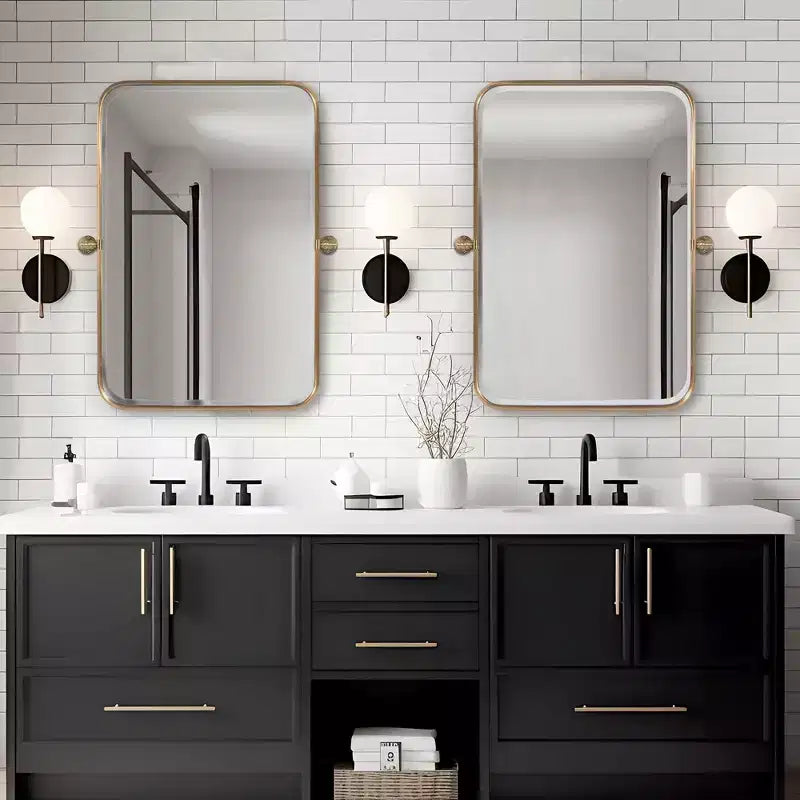 PexFix 31x23Aluminum Fine Edge Wall Mirror Set of 2