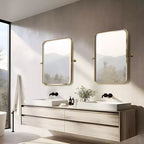 PexFix 31x23Aluminium Miroir Mural à Bord Fin, Lot de 2