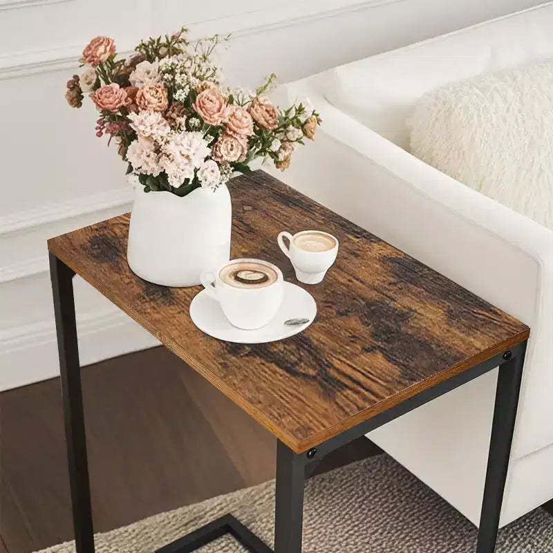 Table d'appoint Petite table d'appoint Table de chevet Table d'appoint pour canapé Mesitas Para Sala Table d'appoint en forme de C
