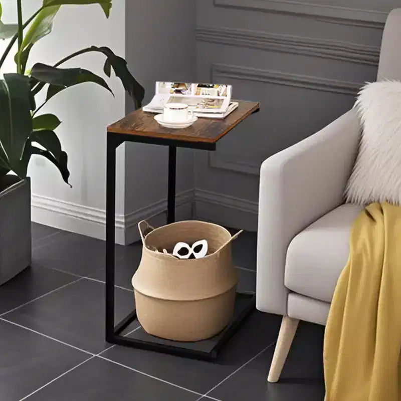 Table d'appoint Petite table d'appoint Table de chevet Table d'appoint pour canapé Mesitas Para Sala Table d'appoint en forme de C