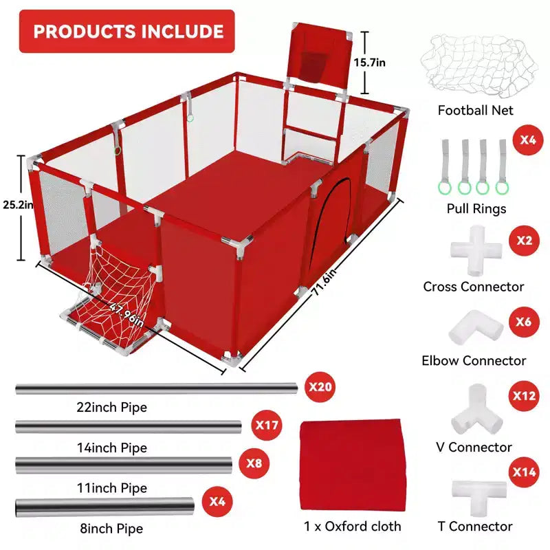 GOTGELIF 71x48 Parc Bébé Pliable à 4 Panneaux avec Panier de Basket